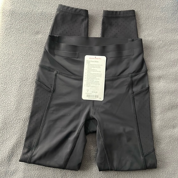 LK New Lululemon Mind Over Miles High Rise Run Leggings Tights Pants Womens 4 S - Picture 4 of 17